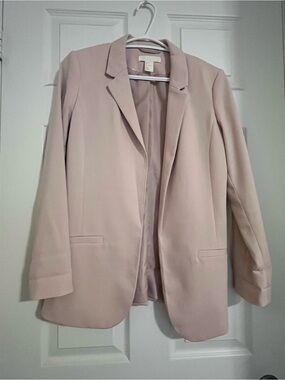 H&M Pale Blush Pink Tailored Women's Blazer size 6